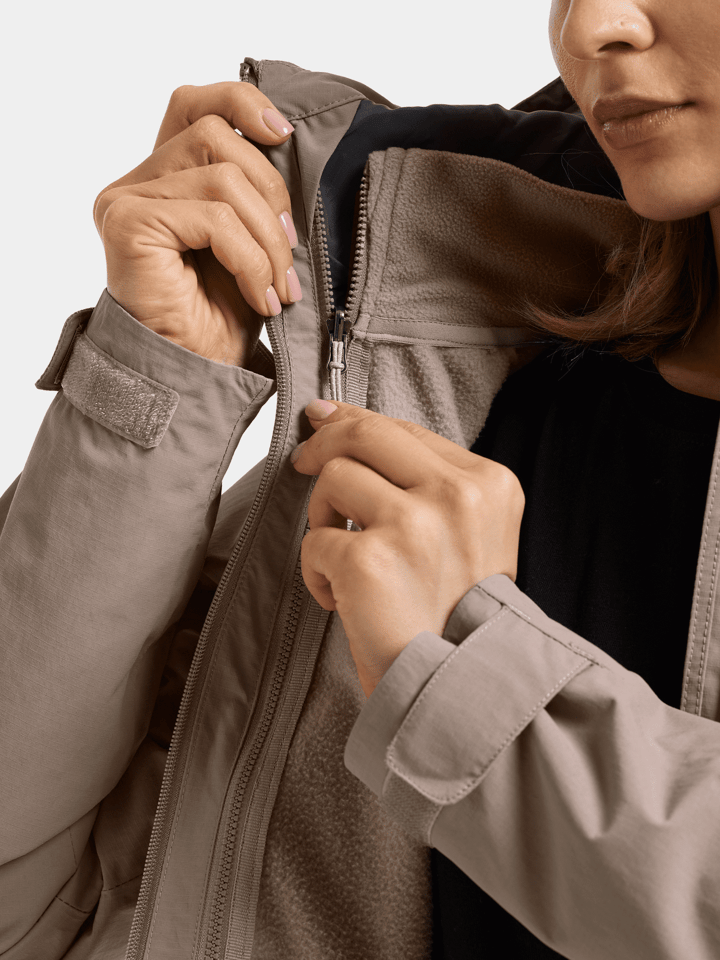 Didriksons Women's Trinya 3-in-1 Jacket Ash Brown Didriksons