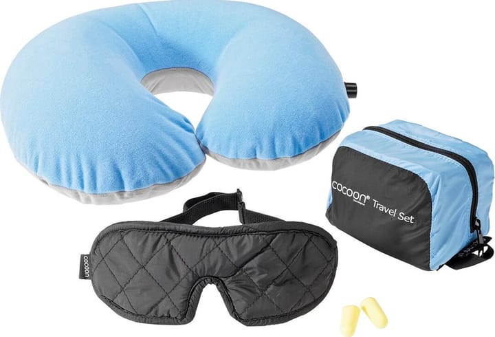 Cocoon Travel Set Ultralight 3 Pieces Light Blue/Black Cocoon