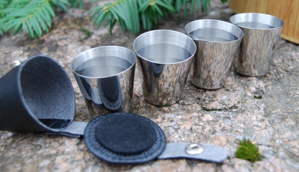 Eagle Products Drammeglass i stål 4 stk. i etui Eagle Products Eagle Products Drammeglass i stål 4 stk. i etui Eagle Products