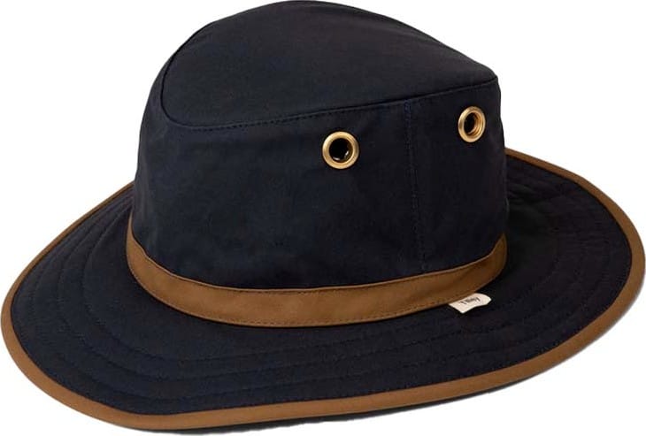 Tilley TWC7 Outback Waxed Cotton Navy/Tan