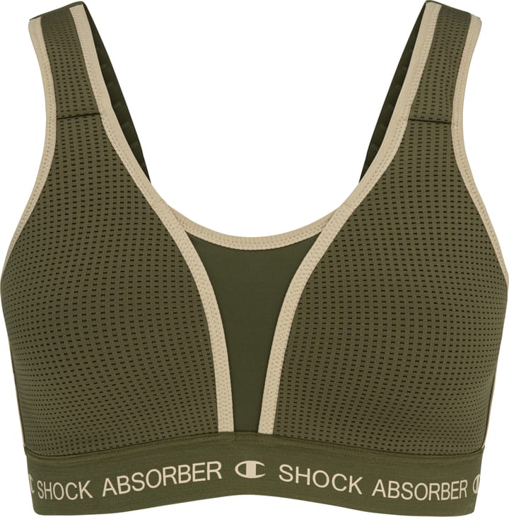Shock Absorber Women's Ultimate Run Bra Padded Green Shock Absorber