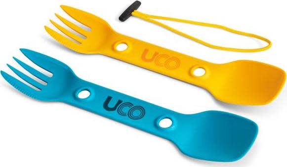 UCO Gear Utility Spork 2-pack With Cord As Gold / Sky Blue