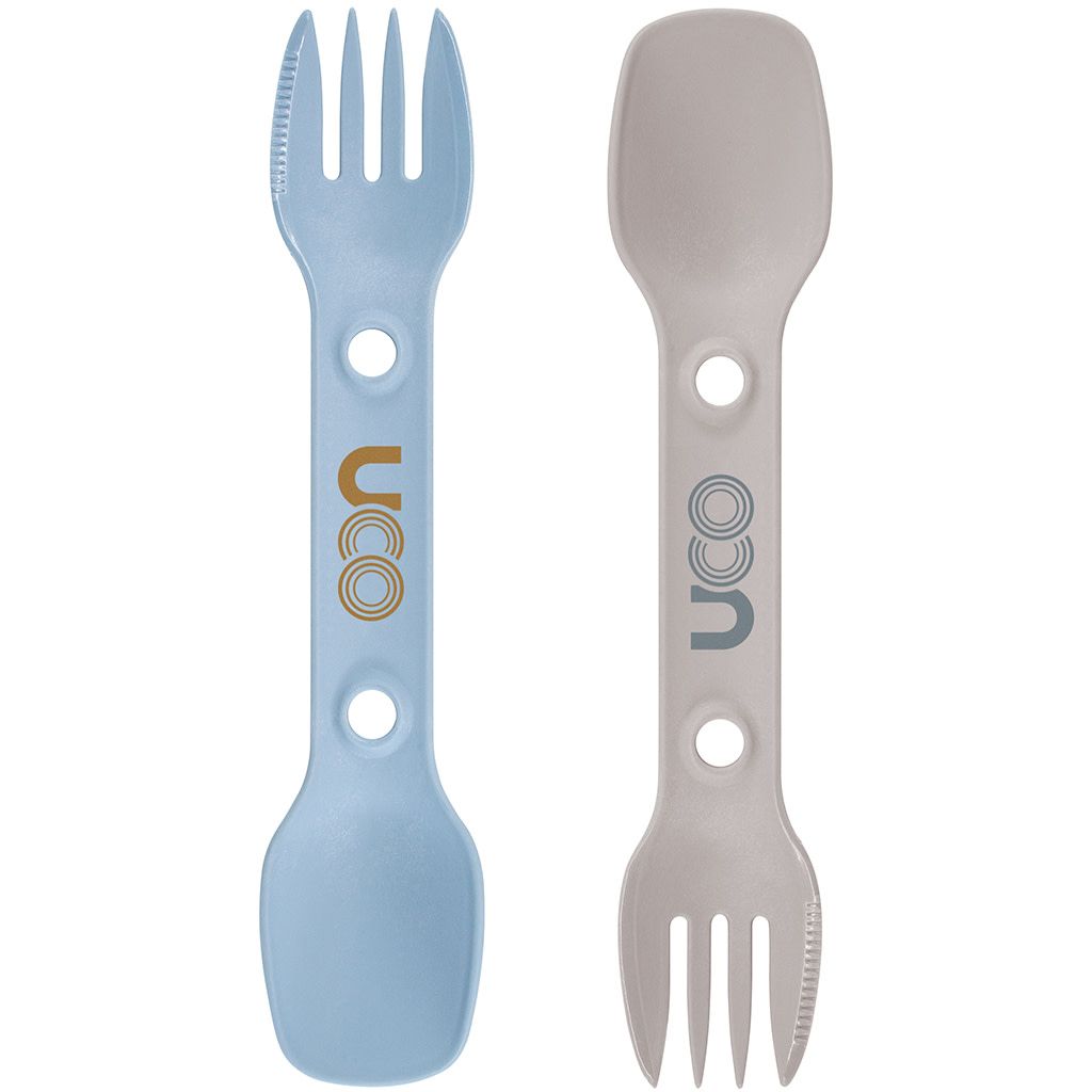 UCO Gear Utility Spork 2-Pack with Cord Stnbluesan