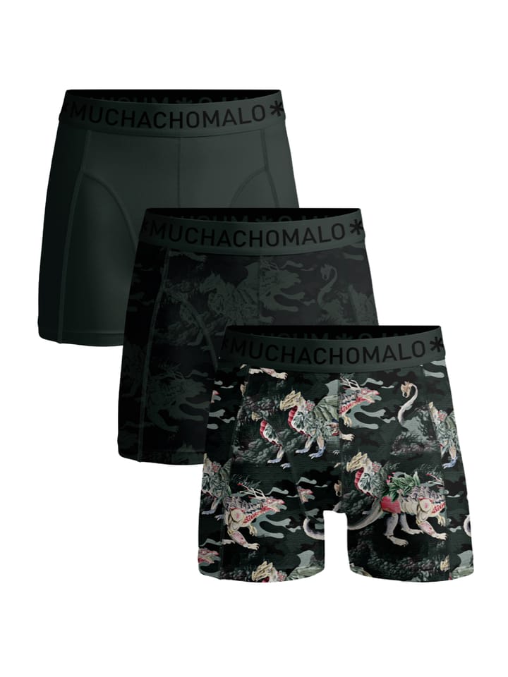 Muchachomalo 1010 Hidden Dragons 3pk Boxer Print/print/black Muchachomalo