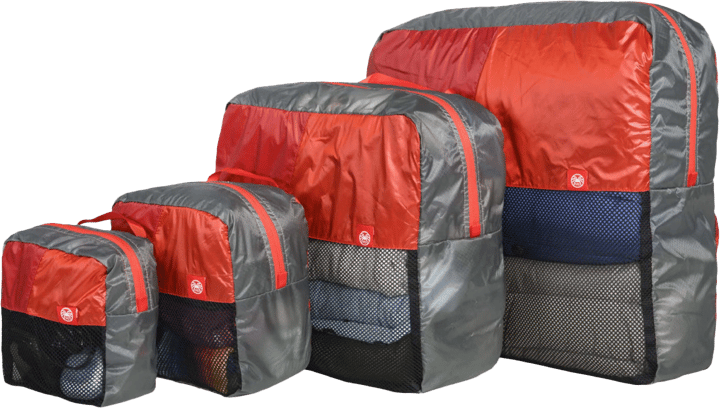 Pajak Ultralight Packing Cubes 4-Pack Red Pajak