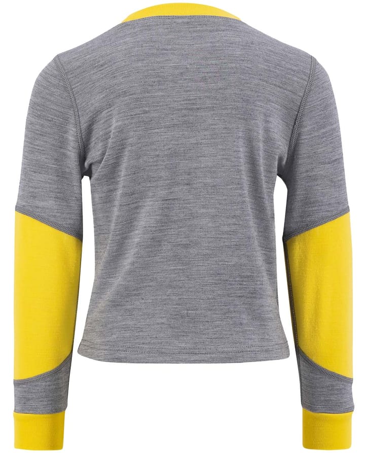 Ulvang Kids' Piny Graphic Sweater Grey Melange/Misted Yellow Ulvang