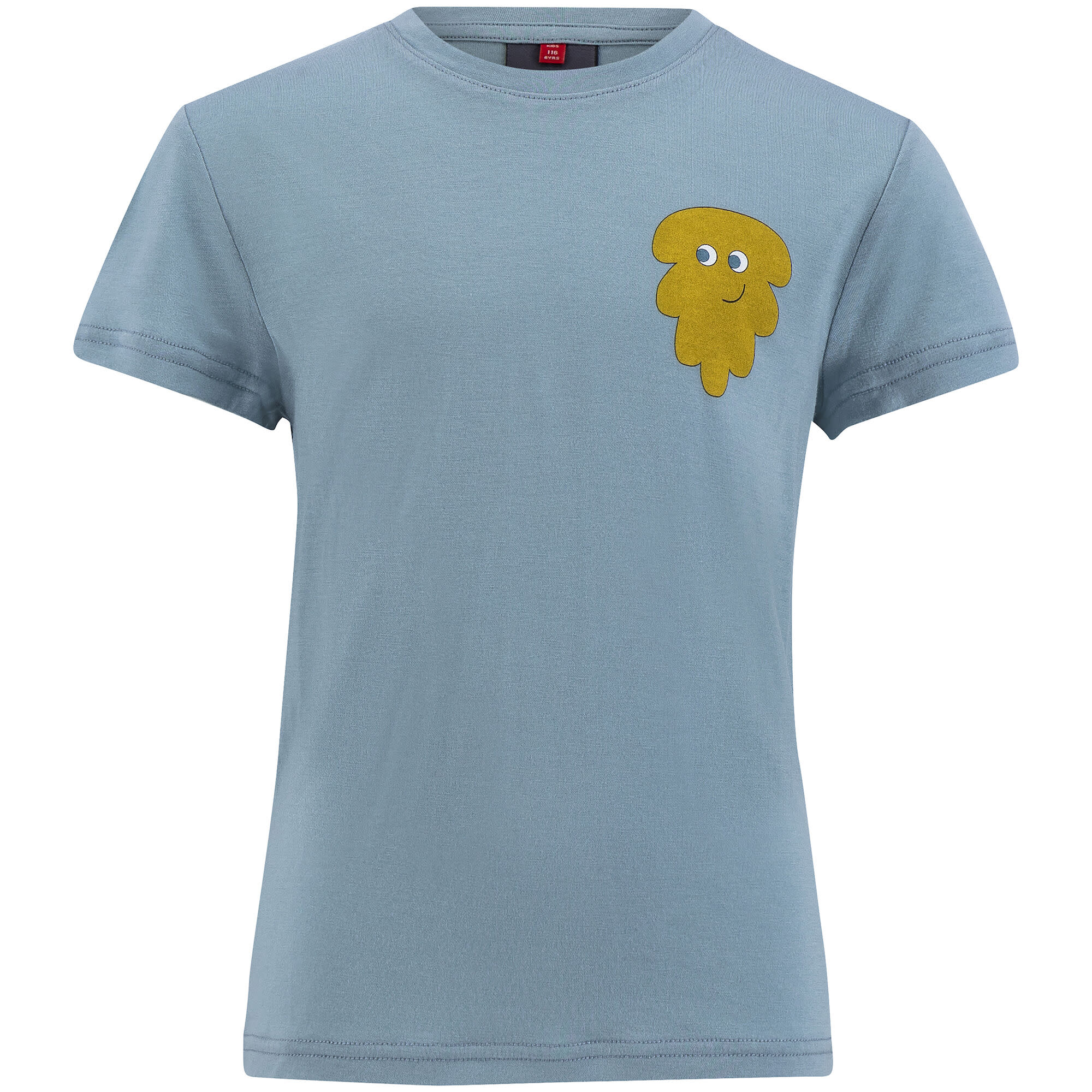 Ulvang Kids’ Piny Grapich Tee Smoke Blue/Misted Yellow