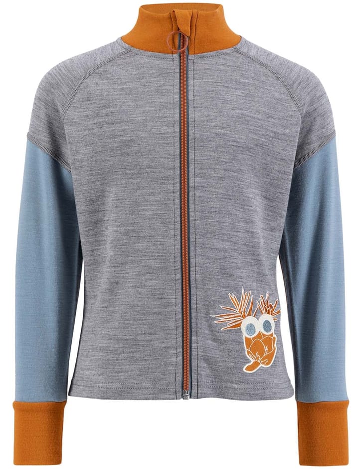 Ulvang Kids' Piny Jacket Grey Melange/Smoke Blue/Mango Ulvang