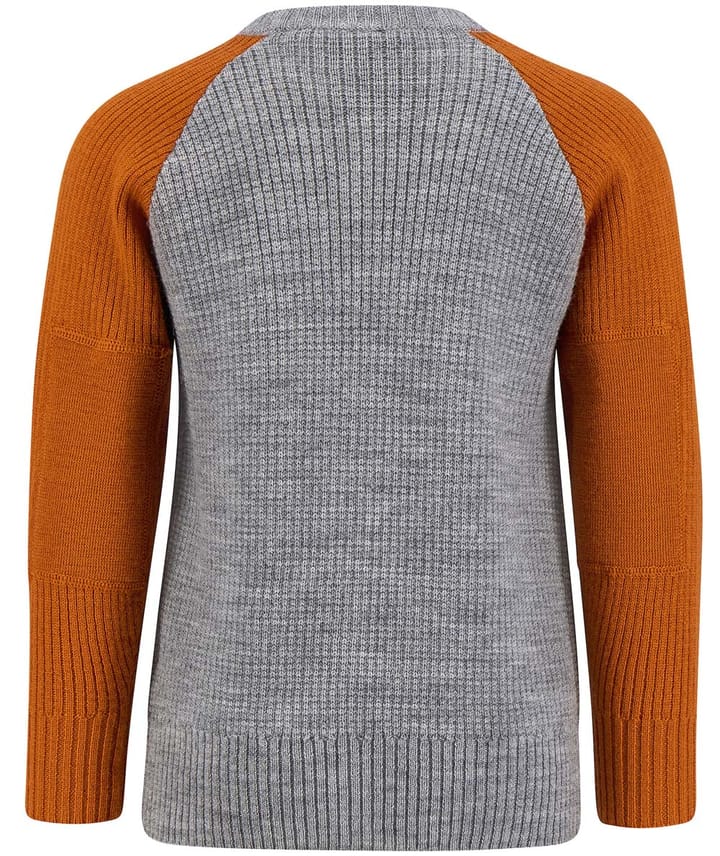 Ulvang Kids' Piny Warm Round Neck Grey Melange/Mango Ulvang Ulvang Kids' Piny Warm Round Neck Grey Melange/Mango Ulvang