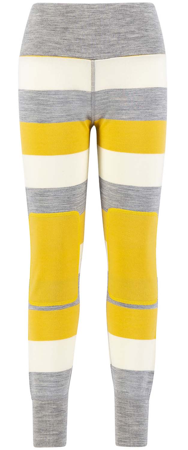 Ulvang Kids’ Piny Woolterry Jogger Grey Melange/Misted Yellow/Vanilla