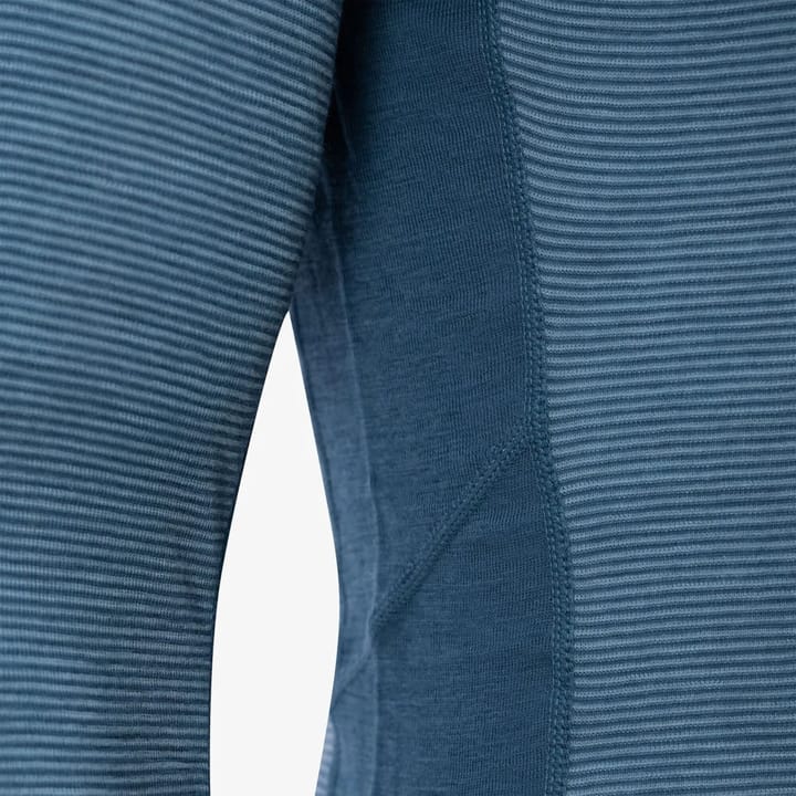 Ulvang Men's Rav 100% Turtle Neck With Zip  Indian Teal/Smoke Blue Ulvang