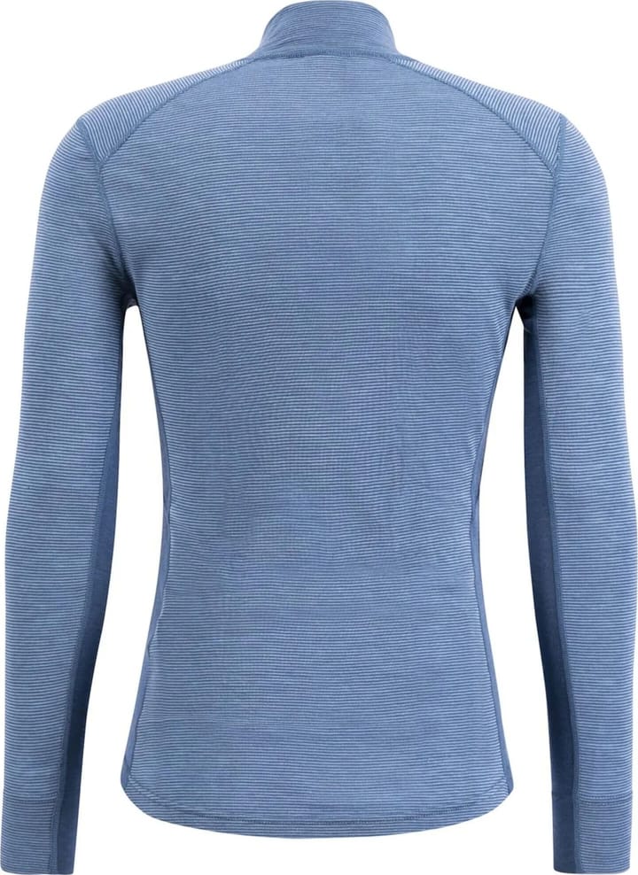 Ulvang Men's Rav 100% Turtle Neck With Zip  Indian Teal/Smoke Blue Ulvang