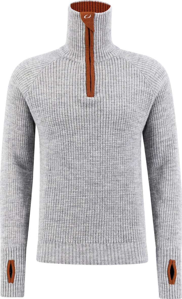 Ulvang Unisex Rav Sweater With Zip Grey Melange/Arabian Spice Ulvang