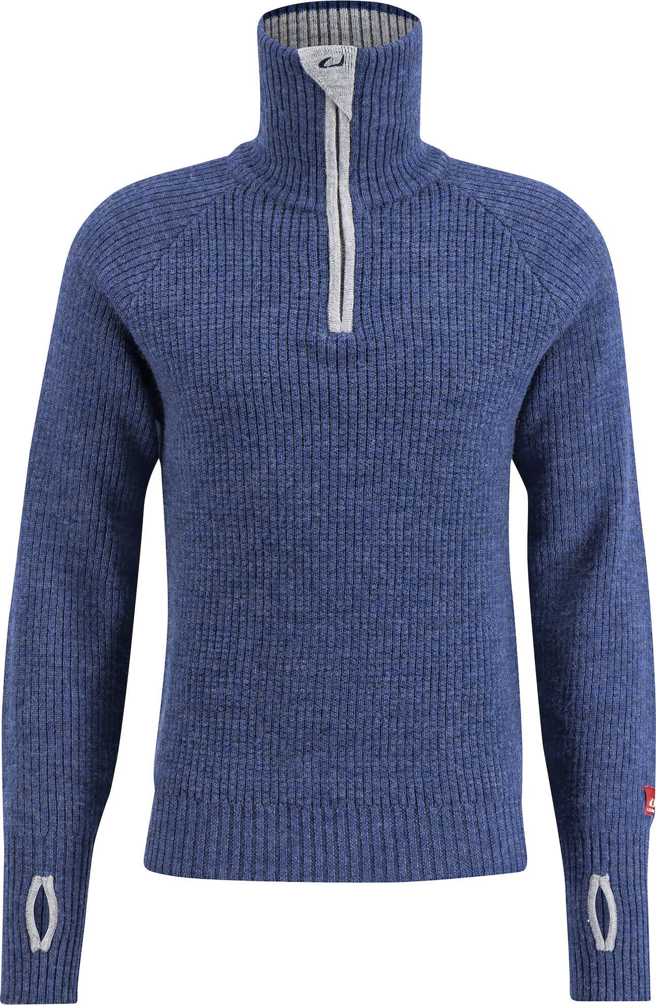 Ulvang Unisex Rav Sweater With Zip Navy Melange/Grey Melange/New Navy