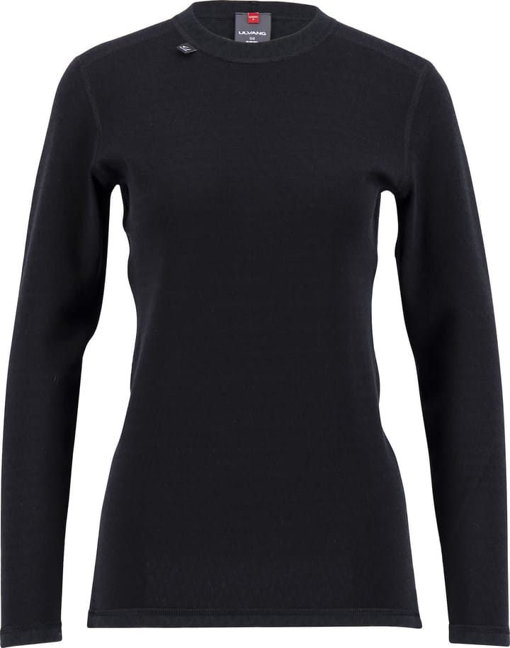 Ulvang Women's Comfort 200 Round Neck Black/Black Ulvang