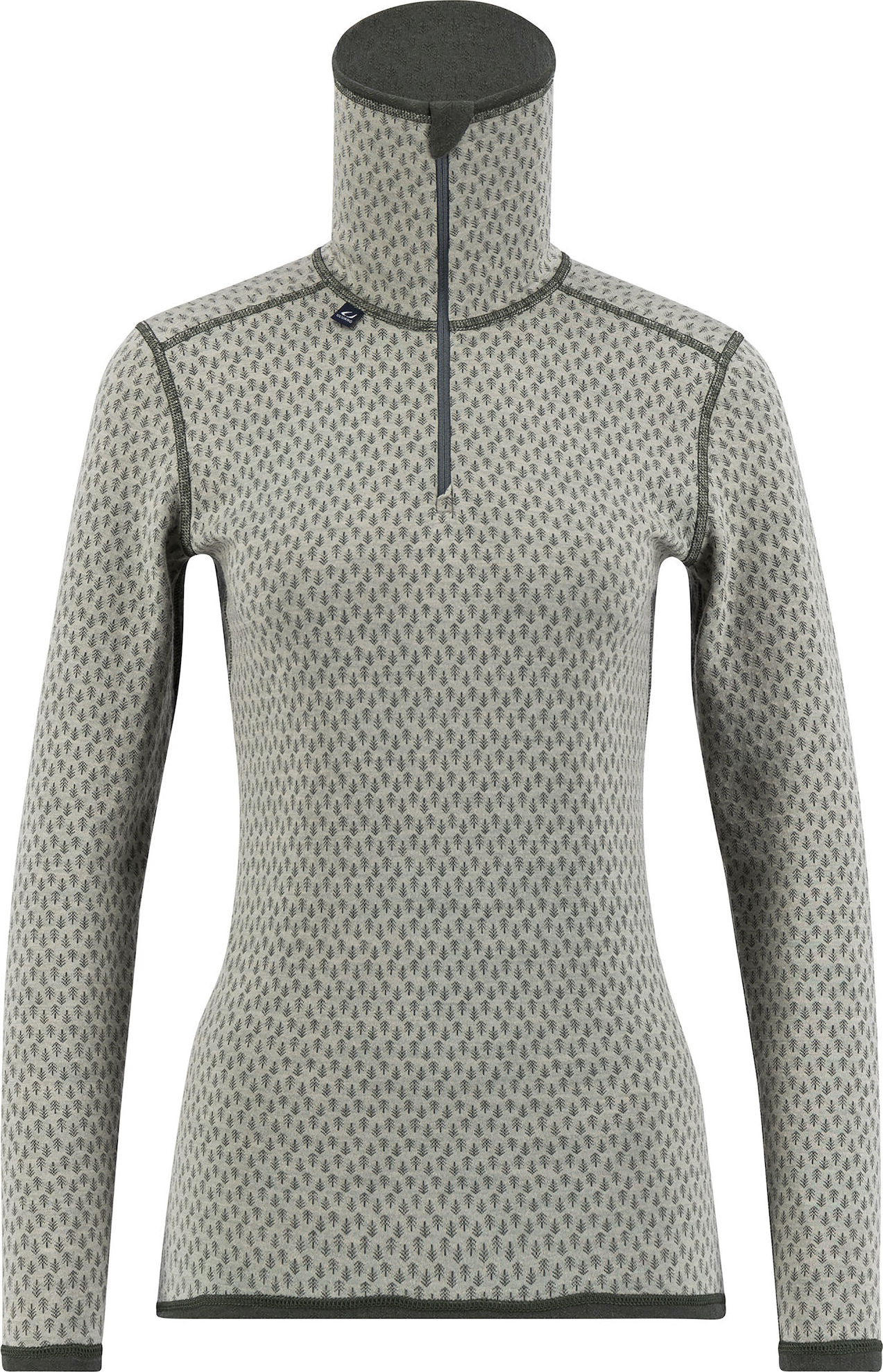 Ulvang Women's Comfort 200 Turtle Neck With Zip Agate Grey/Urban Chic