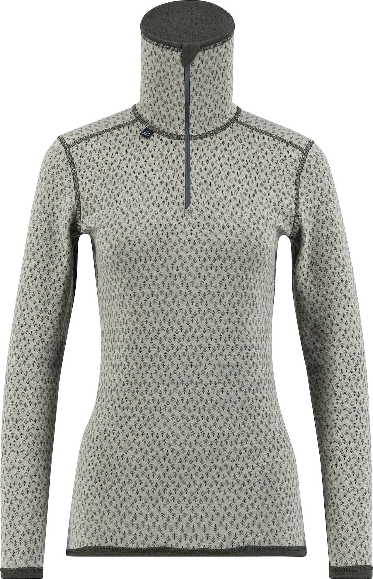 Ulvang Women's Comfort 200 Turtle Neck With Zip Agate Grey/Urban Chic