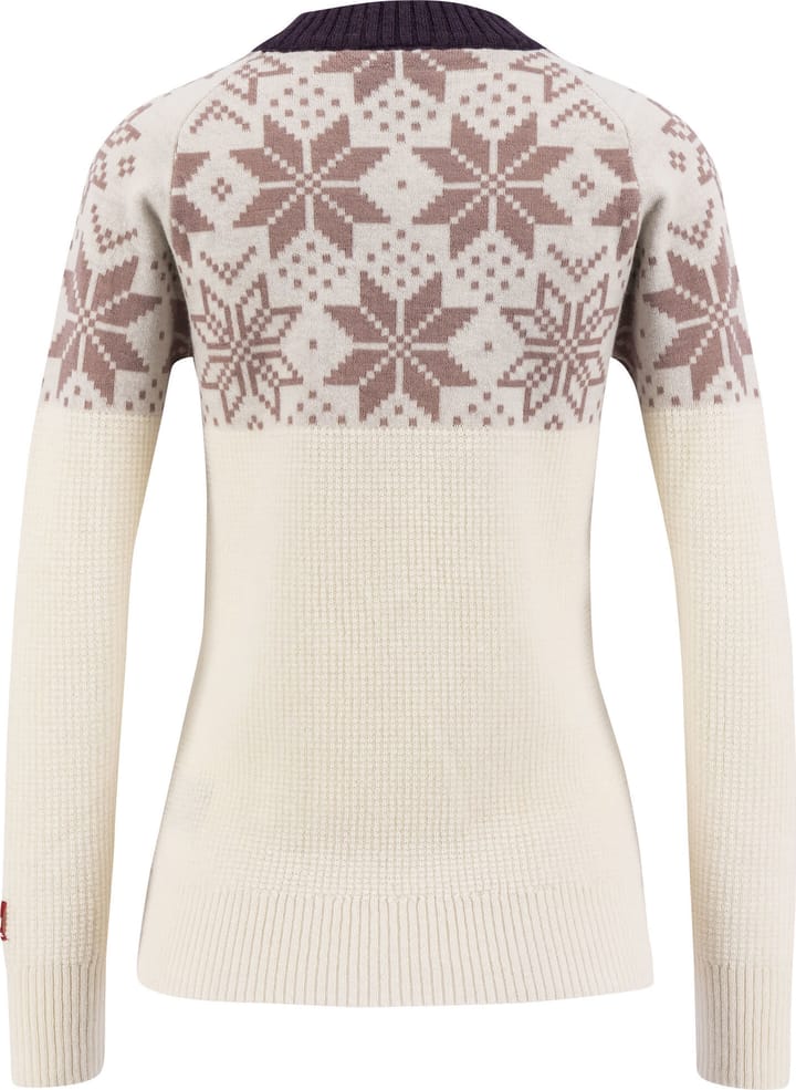 Ulvang Women's Rav Kiby Roundneck Vanilla/Woodrose/Plum Perfect Ulvang