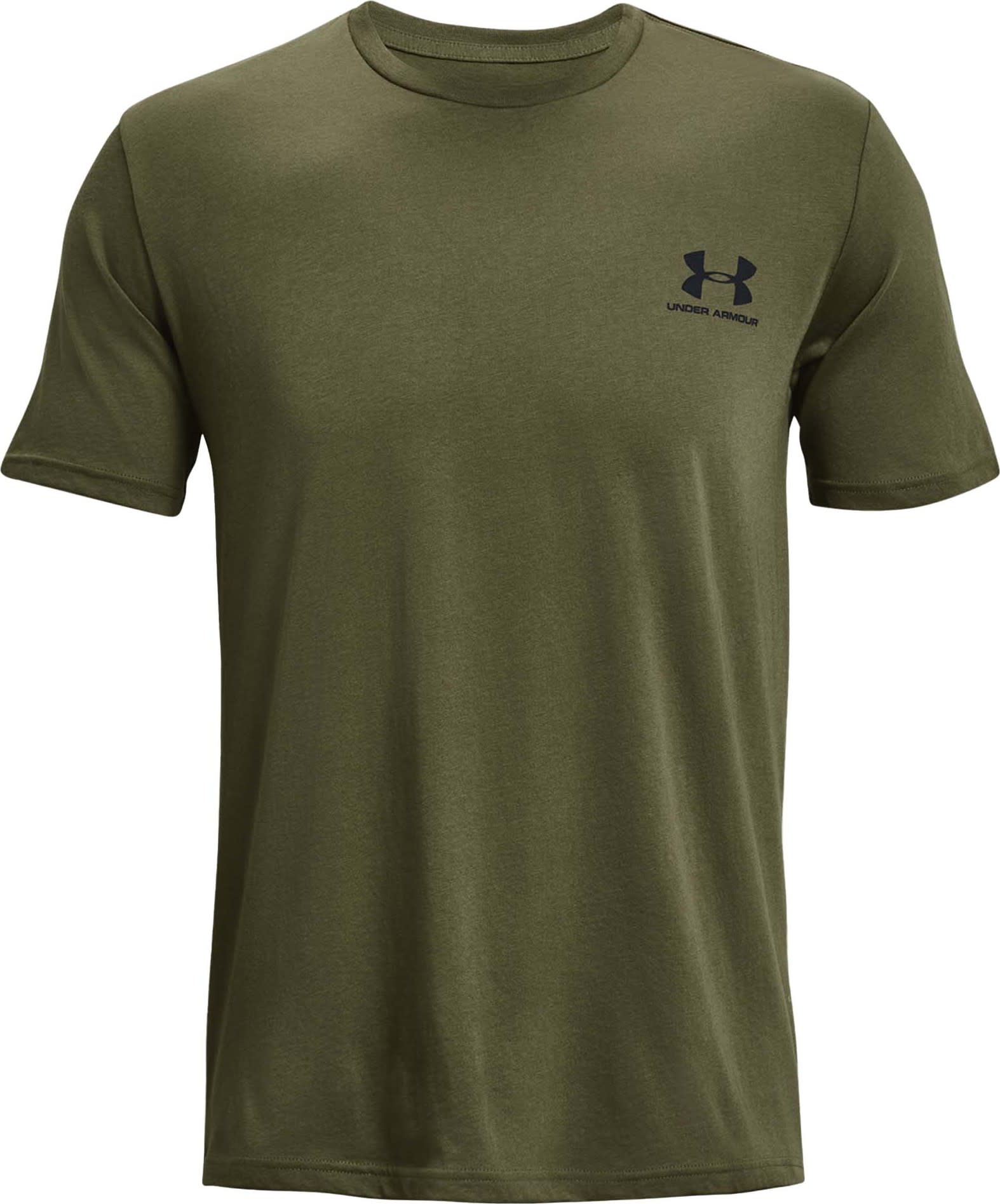 Under Armour Men's Sportstyle Left Chest Shortsleeve Marine Od Green Kortermede treningstrøyer M