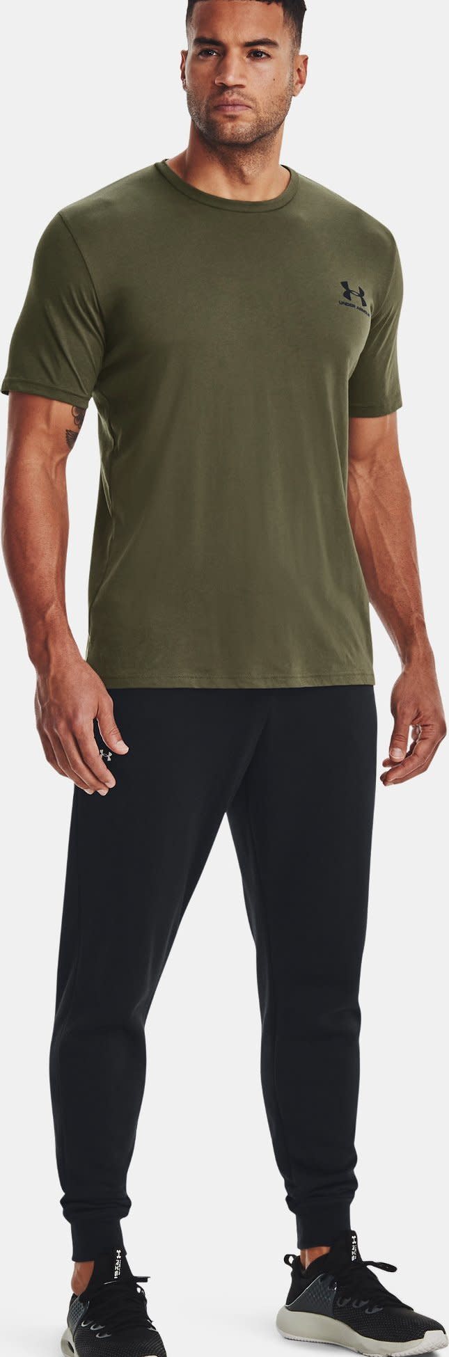 Under Armour Men's Sportstyle Left Chest Shortsleeve Marine Od Green Under Armour