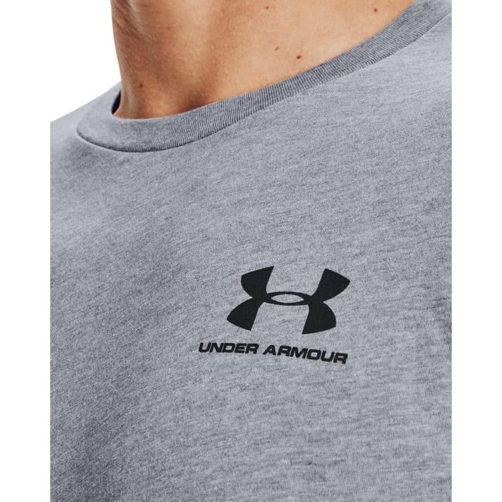 Under Armour Men's Sportstyle Left Chest Shortsleeve Steel Light Heather Under Armour