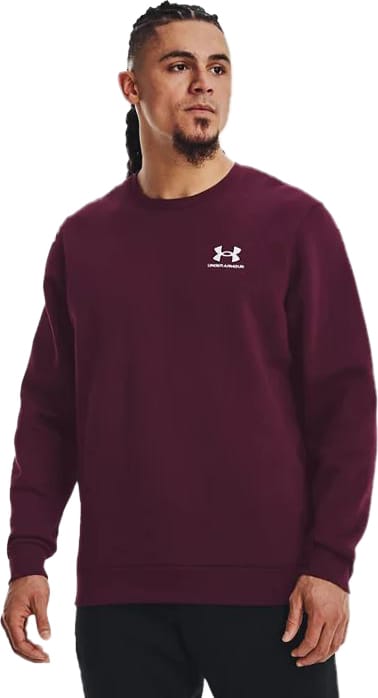Men's UA Essential Fleece Crew Purple Stone Under Armour