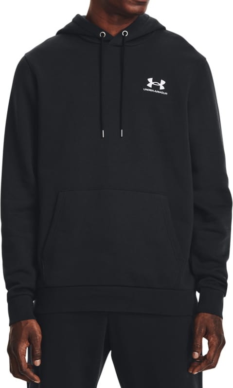 Men's UA Essential Fleece Hoodie Black Under Armour