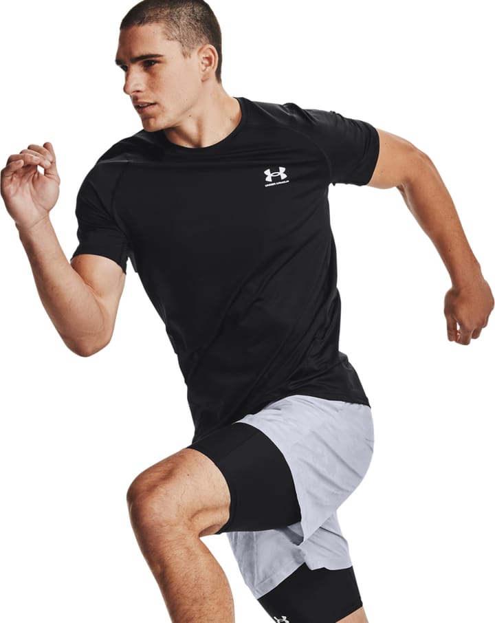 Men's UA HG Armour Fitted Short Sleeve Black Under Armour