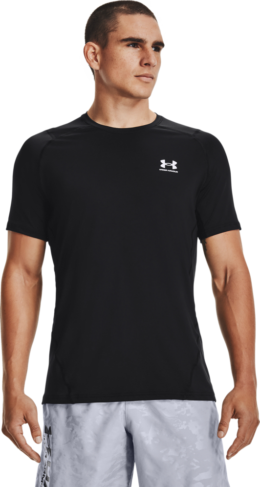 Men’s UA HG Armour Fitted Short Sleeve Black