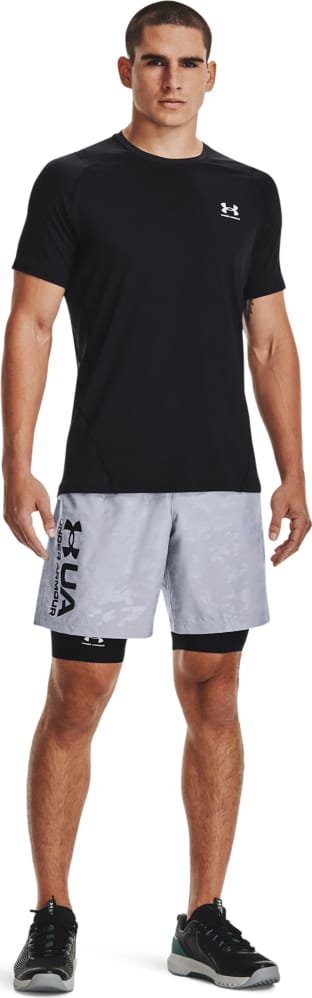 Men's UA HG Armour Fitted Short Sleeve Black Under Armour