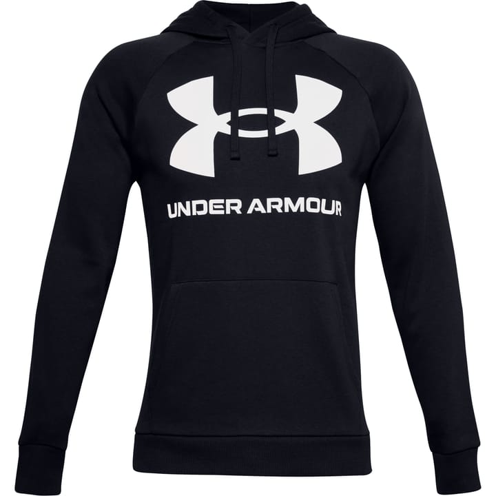 Men's UA Rival Fleece Big Logo Hoodie Black Under Armour