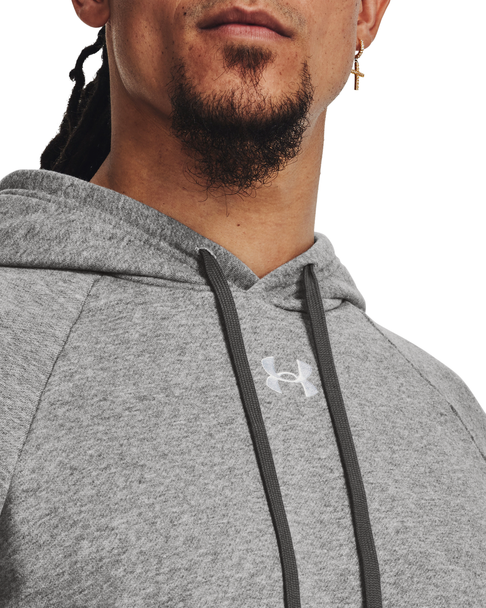 Under Armour full zip fleece hoodie in grey