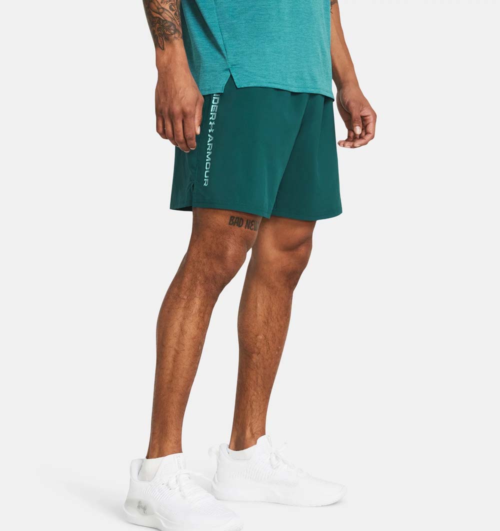 Men’s UA Tech Woven Wordmark Shorts Blue