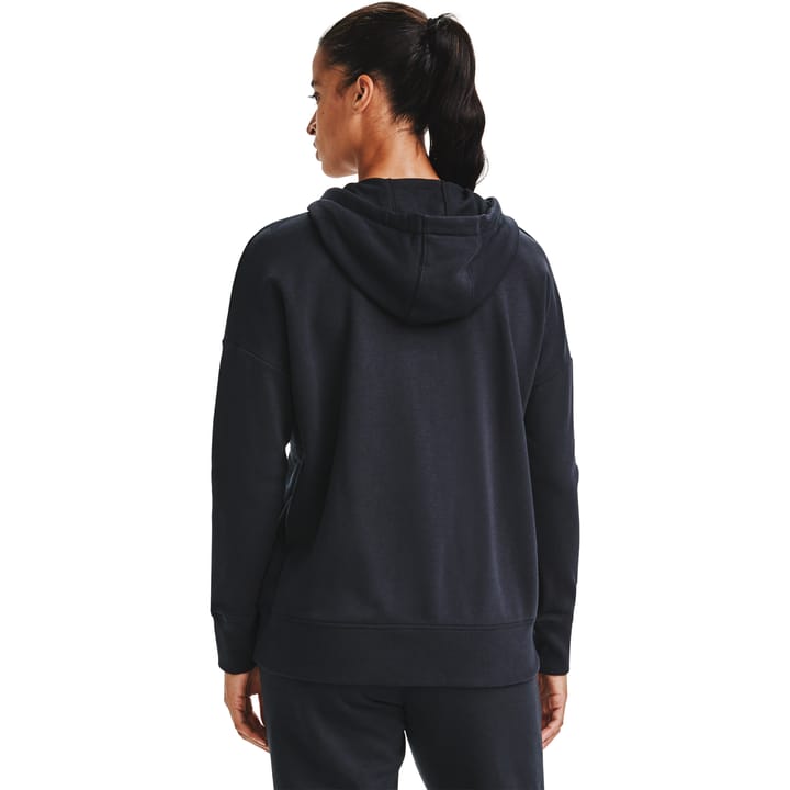 Women's Rival Fleece FZ Hoodie Black/White/White Under Armour