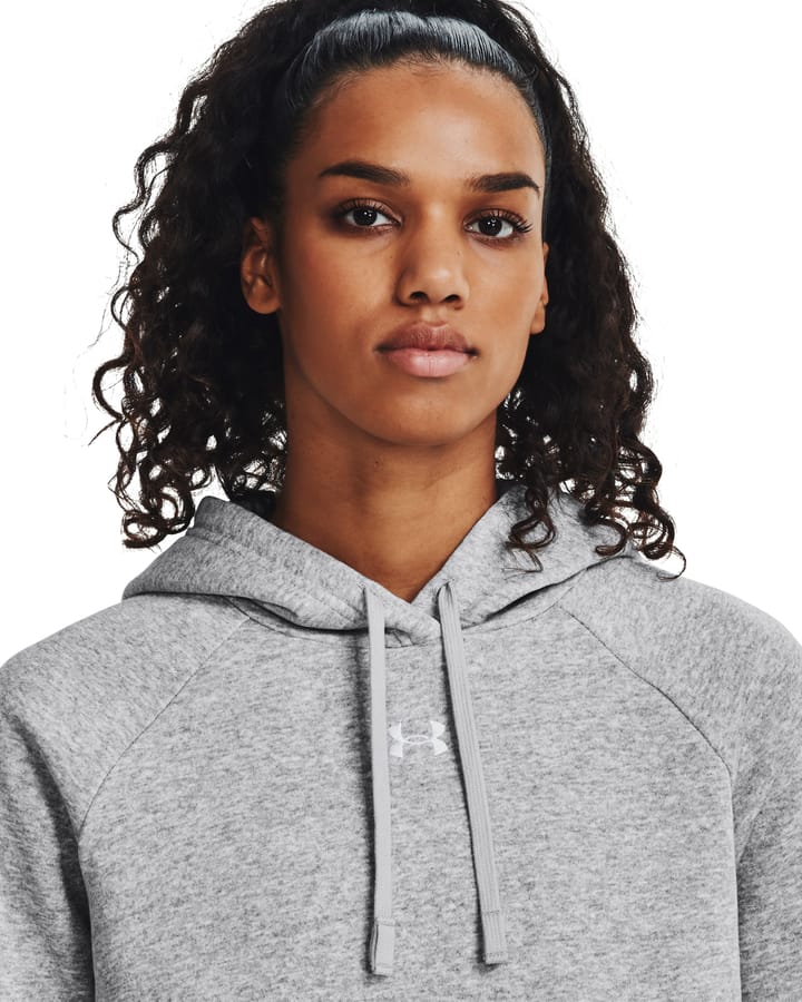 Under Armour Women's UA Rival Fleece Hoodie Mod Gray Light Heather Under Armour