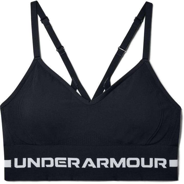 Ua Seamless Low Long Bra Black/Halo Gray Under Armour