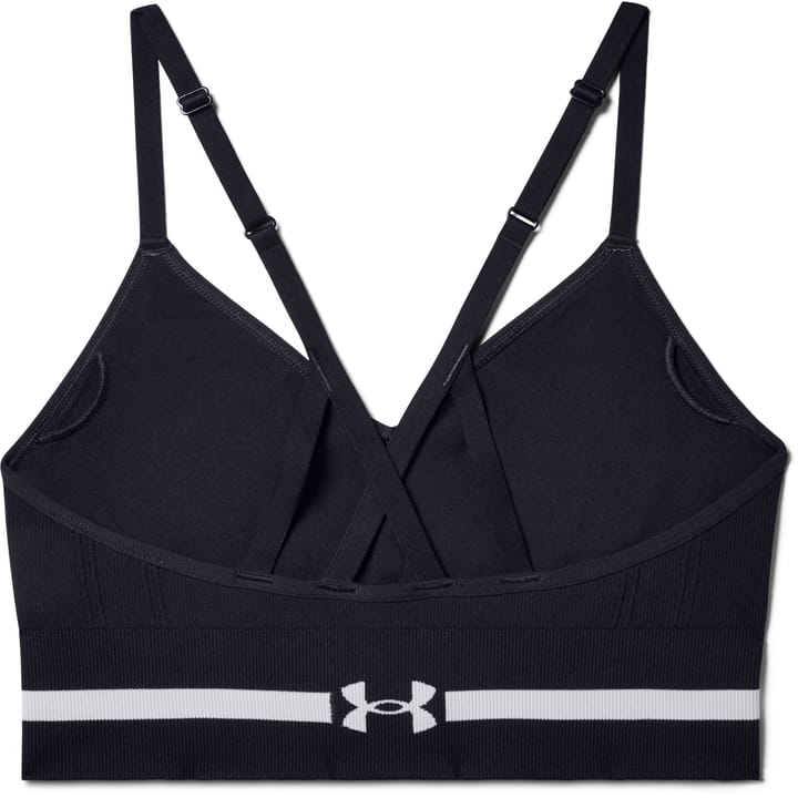 Ua Seamless Low Long Bra Black/Halo Gray Under Armour