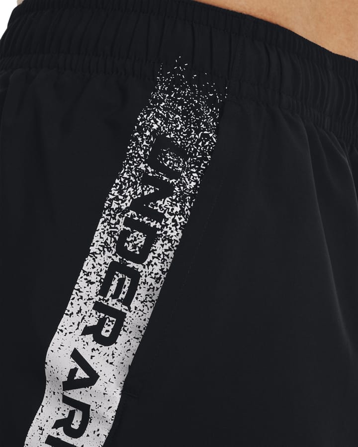 Men's UA Woven Graphic Shorts Black/Graphite Under Armour