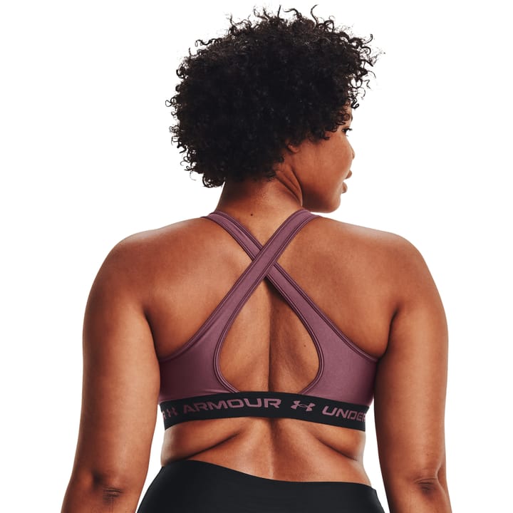 Under Armour Women's UA Crossback Mid Bra Ash Plum Under Armour