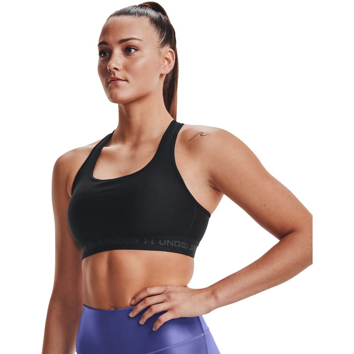 Under Armour Women's UA Crossback Mid Bra Black/Black/Jetgray Under Armour