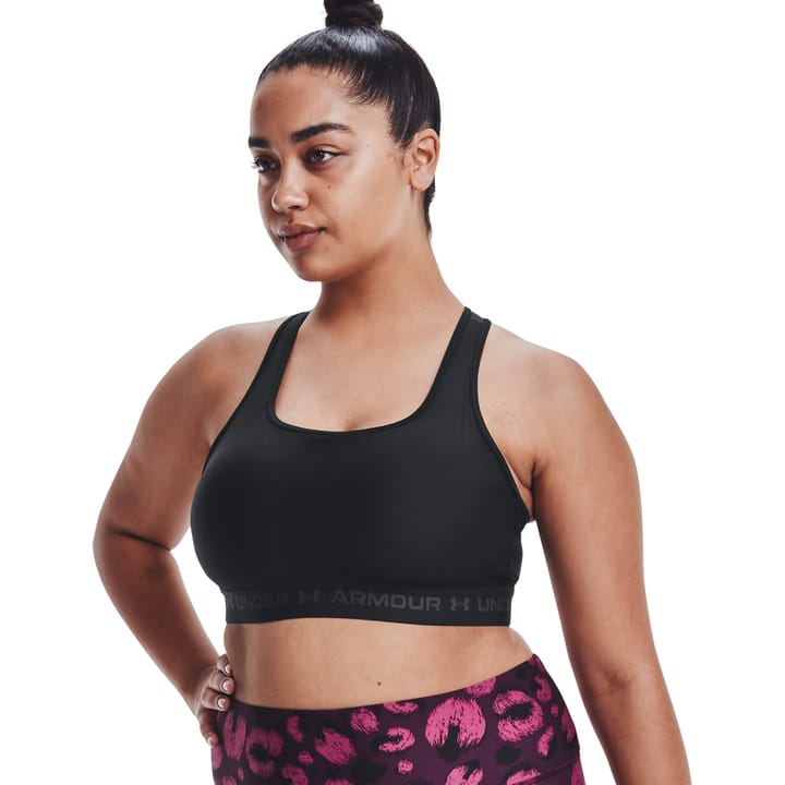 Under Armour Women's UA Crossback Mid Bra Black/Black/Jetgray Under Armour