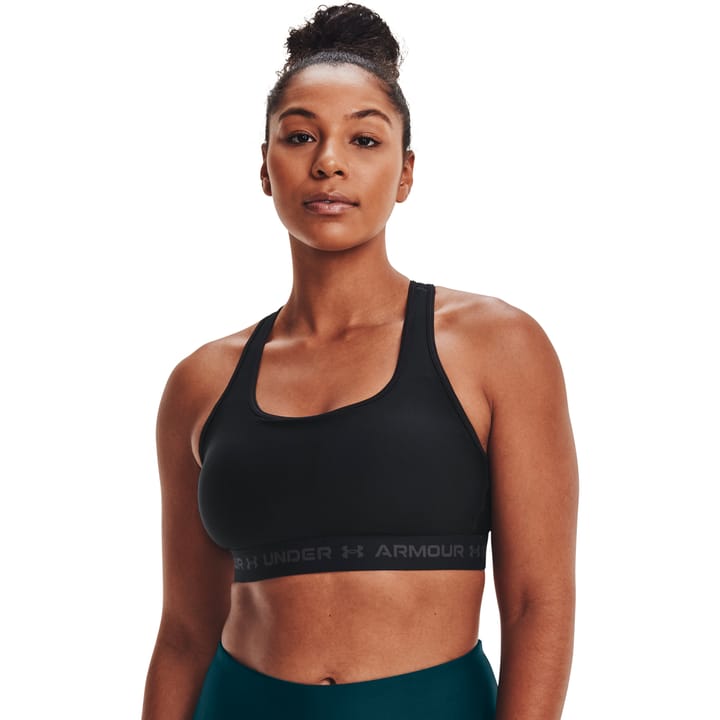 Under Armour Women's UA Crossback Mid Bra Black/Black/Jetgray Under Armour