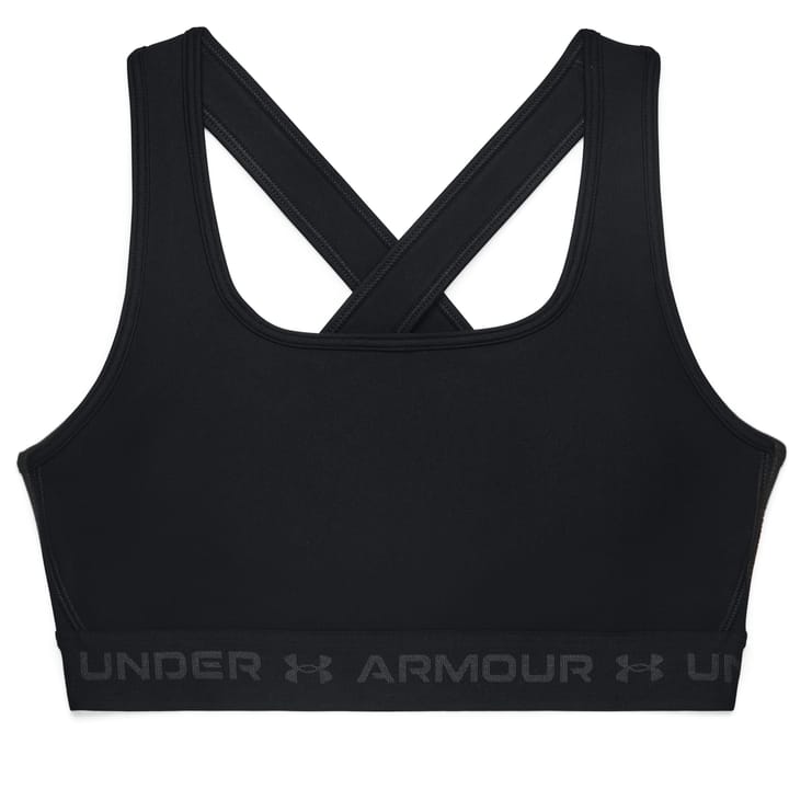 Under Armour Women's UA Crossback Mid Bra Black/Black/Jetgray Under Armour