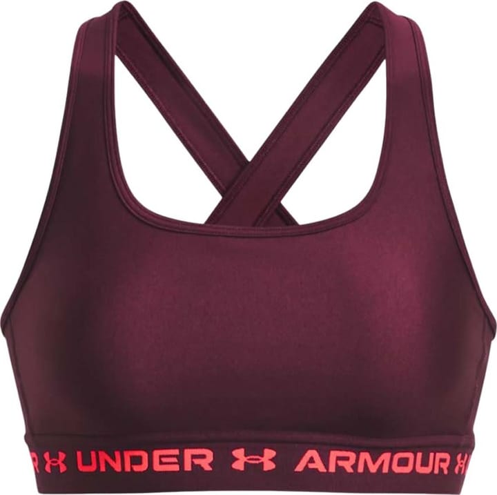 Under Armour Women's UA Crossback Mid Bra Dark Maroon Under Armour