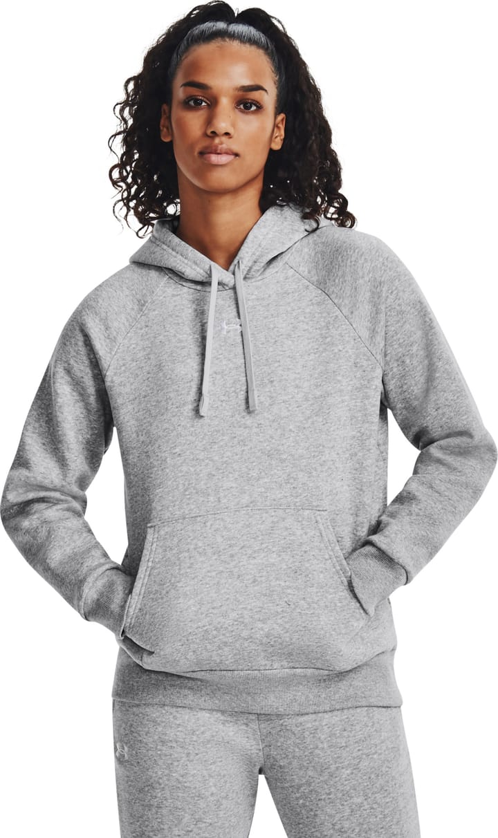 Under Armour Women's UA Rival Fleece Hoodie Mod Gray Light Heather Under Armour