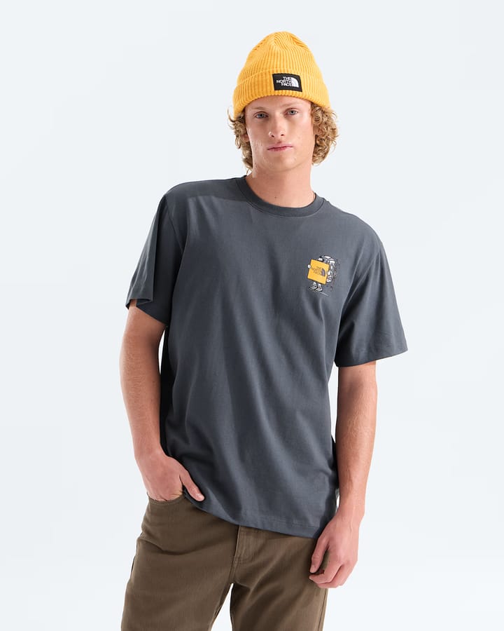 The North Face U Gear Up Get Out Rlx Ss Tee-Graphic Anthracite Grey The North Face