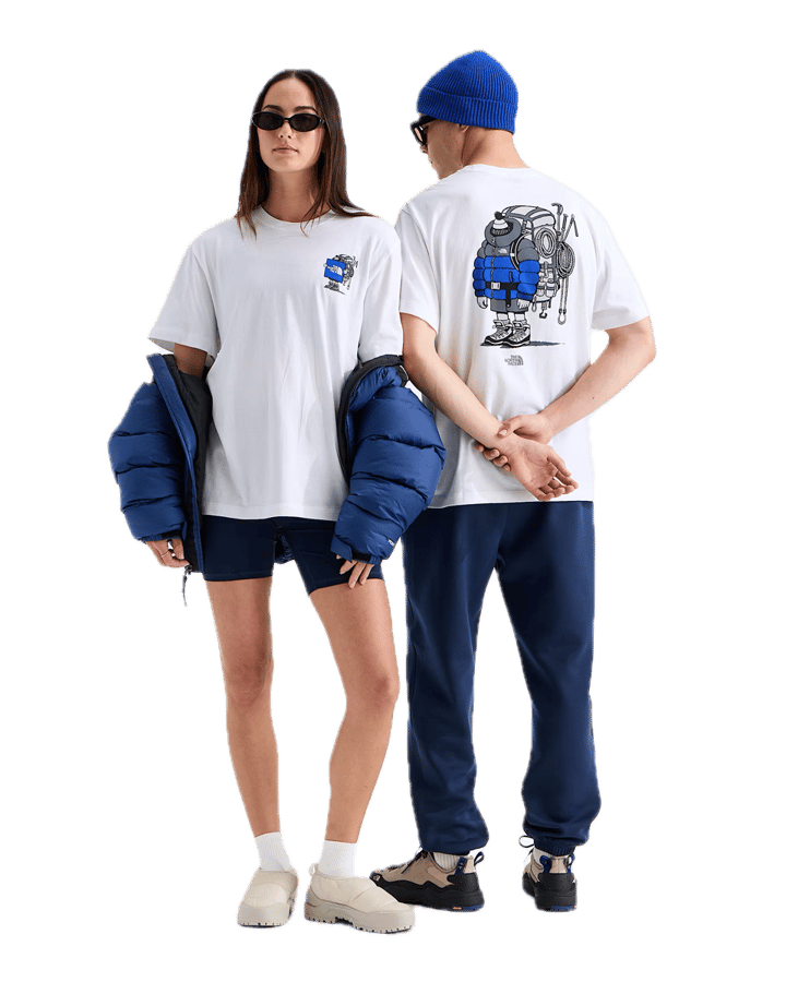 The North Face U Gear Up Get Out Rlx Ss Tee-Graphic Tnf White The North Face