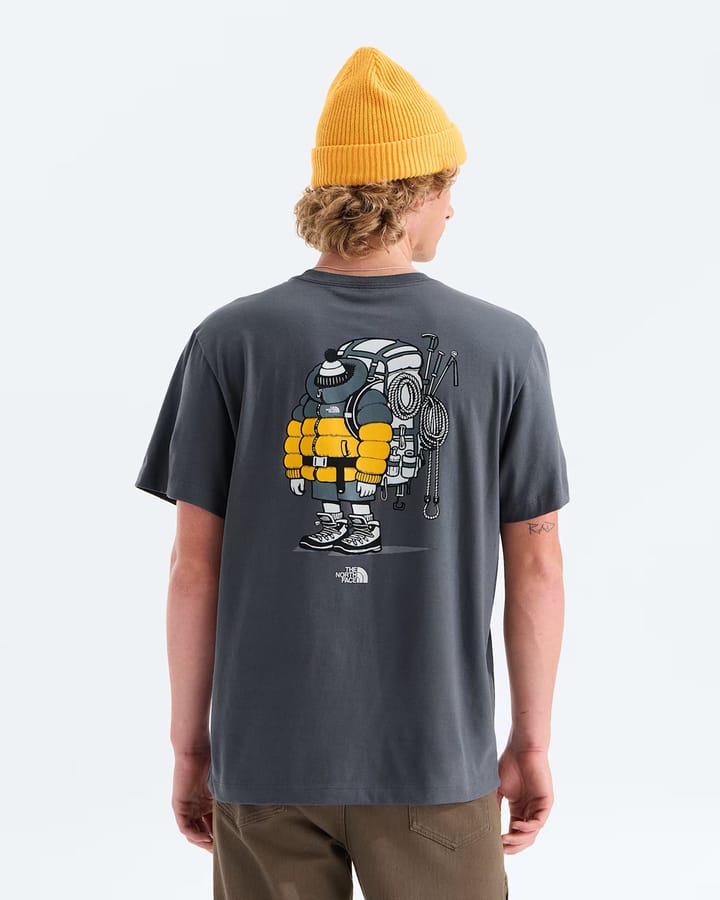 The North Face U Gear Up Get Out Rlx Ss Tee-Graphic Anthracite Grey The North Face