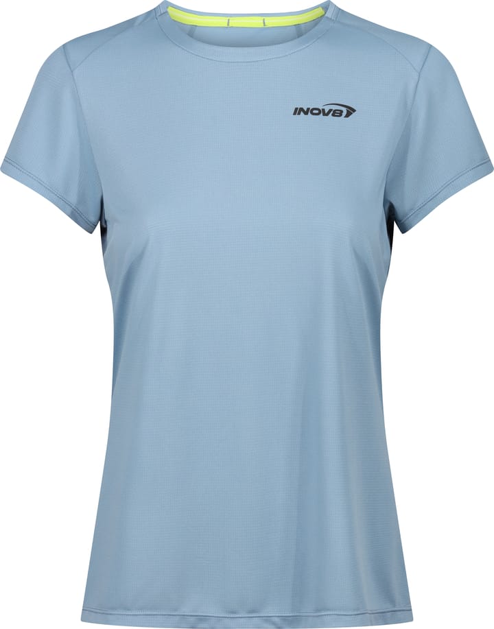 inov-8 Women's Performance Short Sleeve T-Shirt Blue Grey / Slate inov-8
