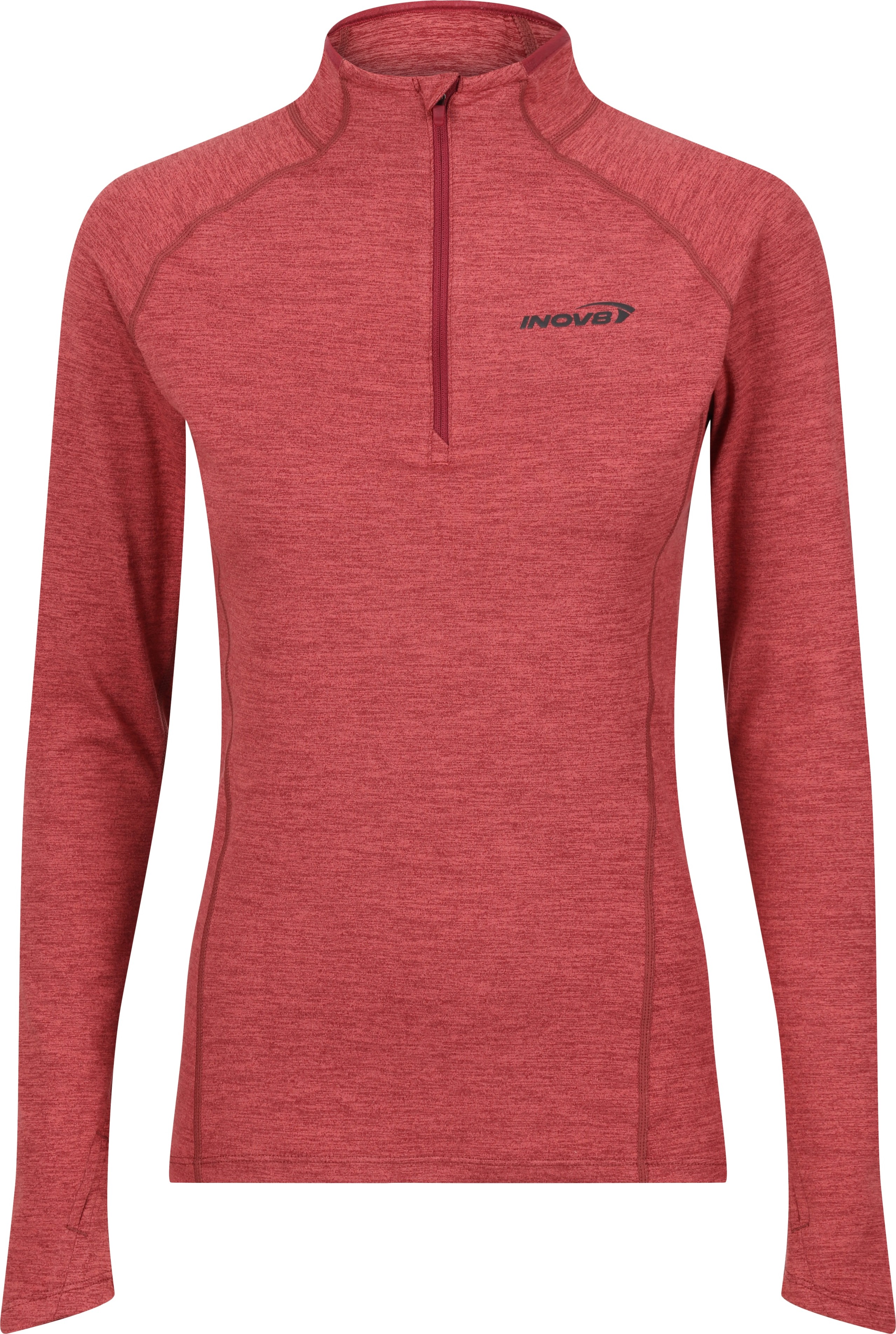 inov-8 Women's Train Elite Mid Long Sleeve Half Zip  Dusty Rose Långärmade träningströjor 12